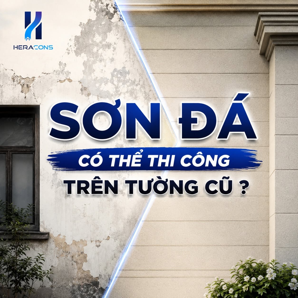 Sơn đá có thể thi công trên tường cũ không? Quy trình thi công chi tiết